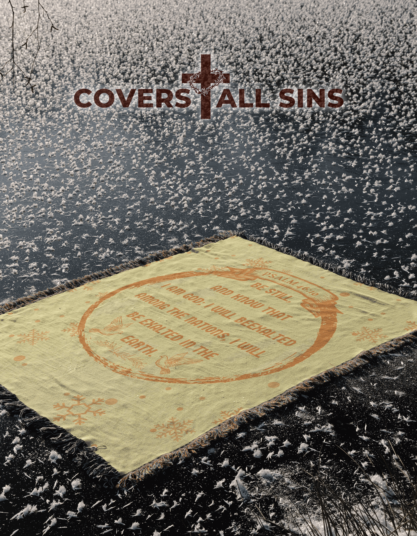 Covers All Sins: Custom Woven Bible Verse Blanket